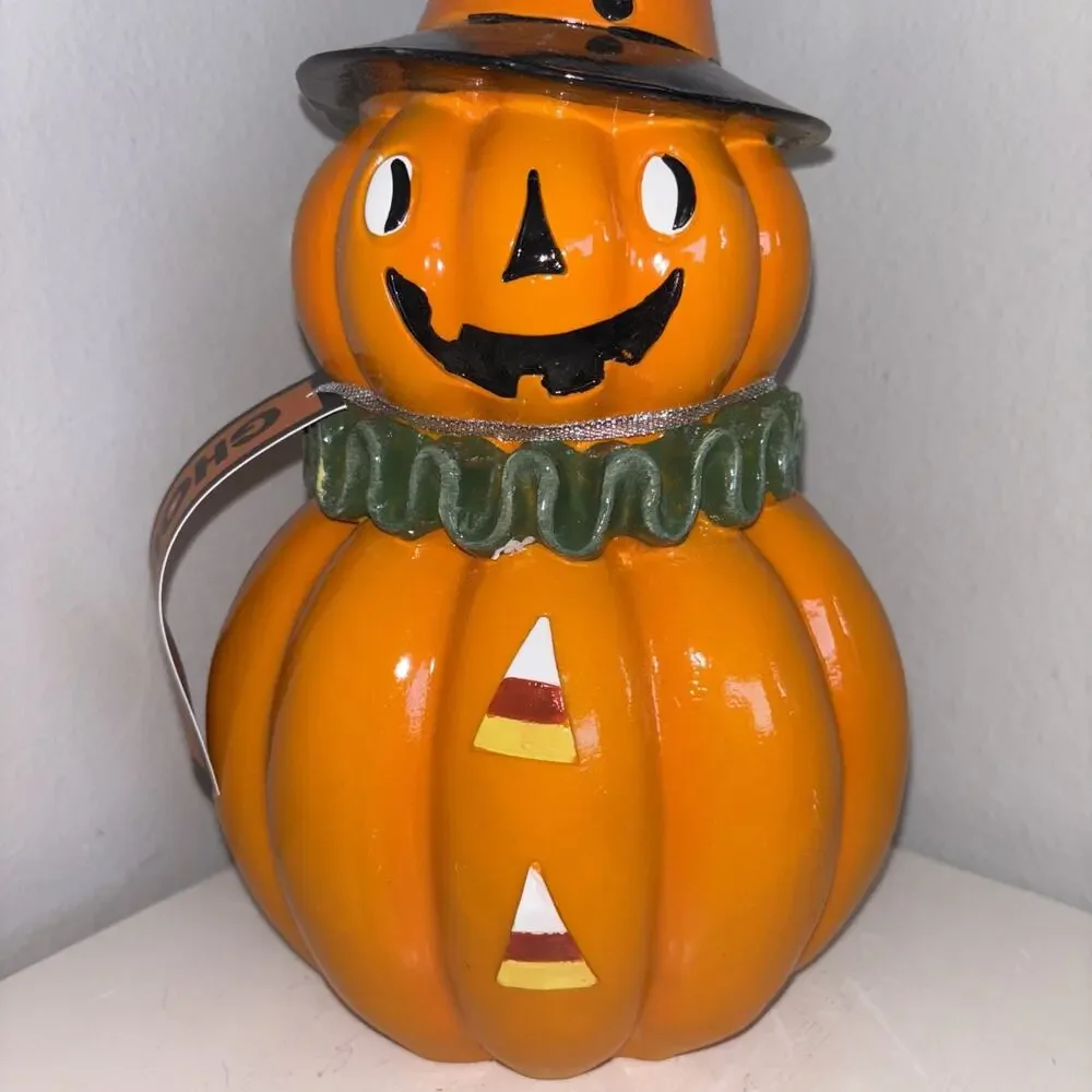 Ghoulish Retro Style Johanna Parker Jack-o-Lantern Figure 12” Candy Corn NEW
